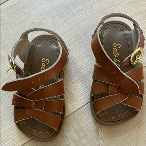 Saltwater Sandals In Tan